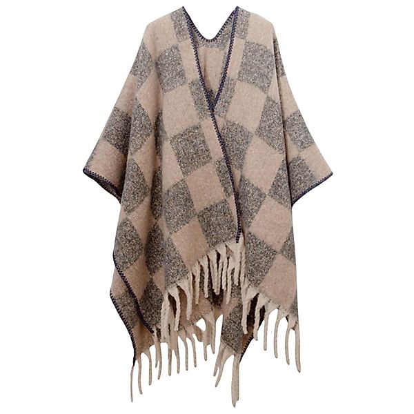 Refttenw Poncho Damen Poncho Winter,Schal,Warm Elegant günstig online kaufen