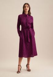 seidensticker Sommerkleid Schwarze Rose Langarm Kragen günstig online kaufen