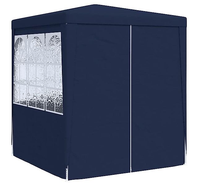 furnicato Partyzelt Profi-mit Seitenwänden 2x2m Blau 90 g/m² günstig online kaufen