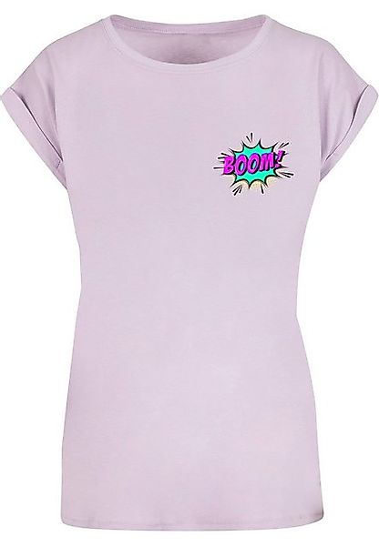 Merchcode T-Shirt Merchcode Damen Ladies BOOM Comic Extended Shoulder Tee ( günstig online kaufen