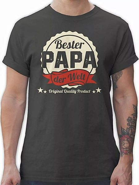 Shirtracer T-Shirt Bester Papa der Welt Vatertag Geschenk für Papa günstig online kaufen