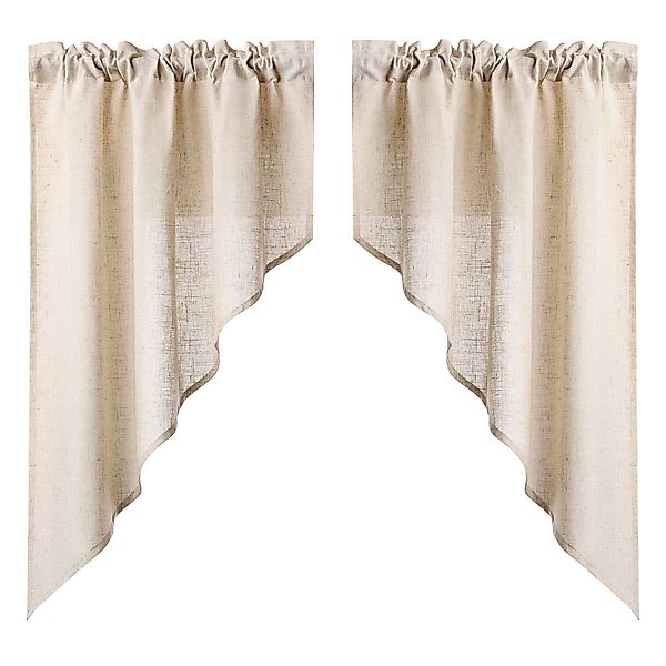 Joyswahl Scheibengardine (2 St), Stangendurchzug, halbtransparent, günstig online kaufen