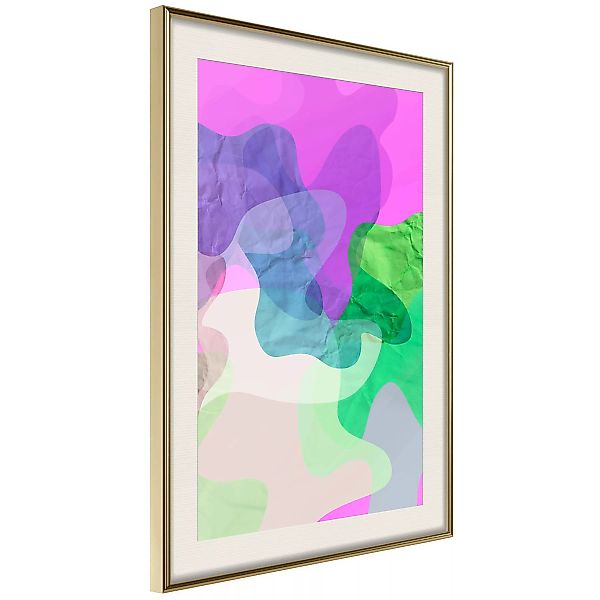 Poster - Colourful Camouflage (pink) günstig online kaufen