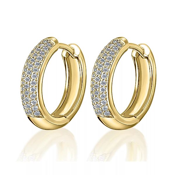 ONE ELEMENT Paar Creolen "0.25 ct Diamant Brillant Ohrringe Creolen aus 585 günstig online kaufen