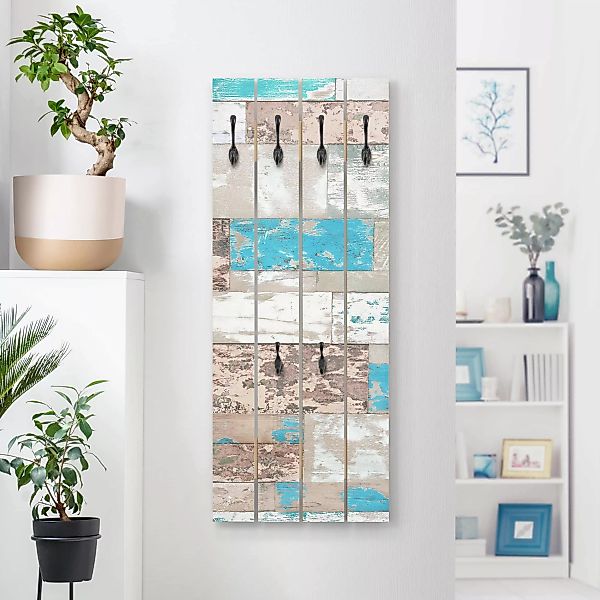 Wandgarderobe Holzpalette Maritime Planks günstig online kaufen