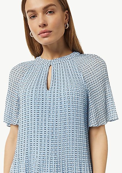 comma Minikleid Fließendes Plissee-Kleid aus Chiffon günstig online kaufen