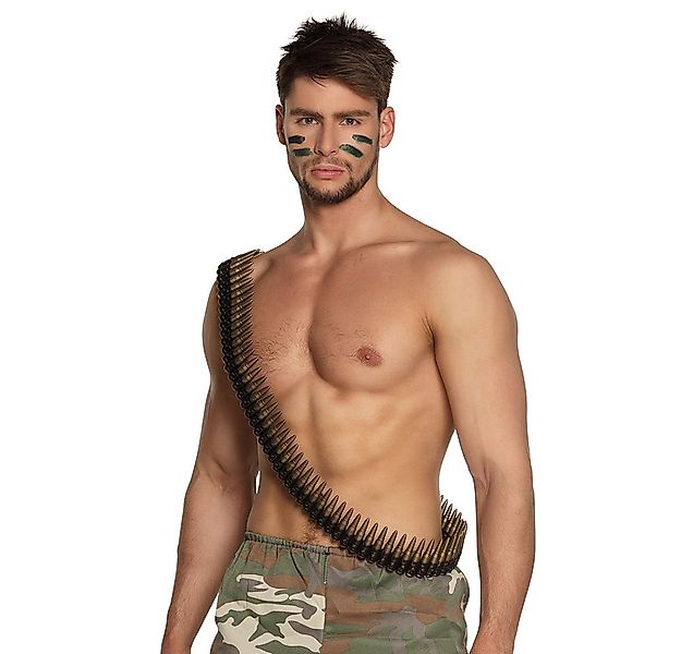 Boland Kostüm Patronengurt 160 cm Munition Gürtel für Rambo Army Karneval, günstig online kaufen