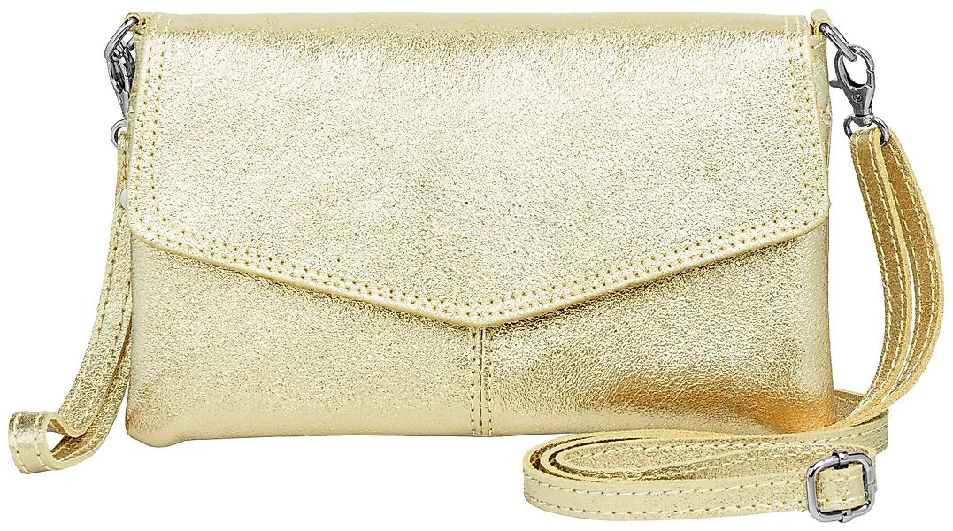 Caspar Clutch Abendtasche Leder Damen Umhängetasche günstig online kaufen