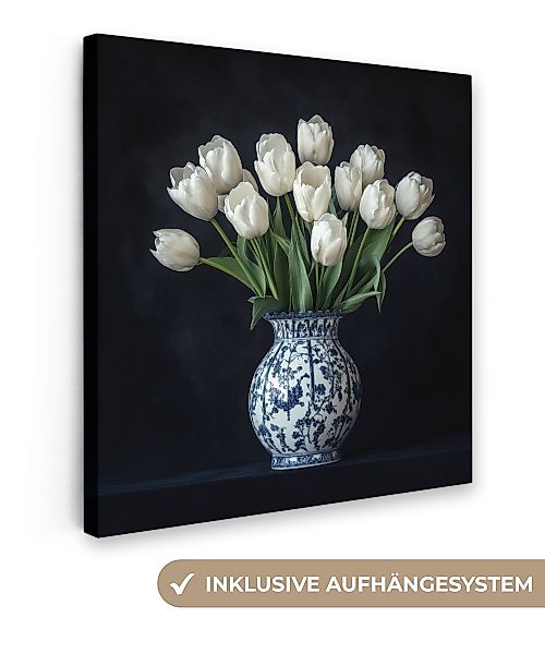 OneMillionCanvasses® Leinwandbild Weiß - Blumen - günstig online kaufen
