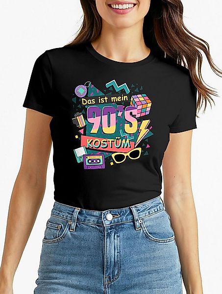 MoonWorks Print-Shirt Damen T-Shirt Das ist mein 90s Kostüm 90er Neunziger günstig online kaufen