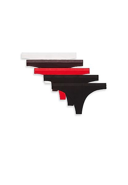 Calvin Klein Underwear Tanga "THONG 5 PK", 5 Stk. Mit elastischem Bund günstig online kaufen