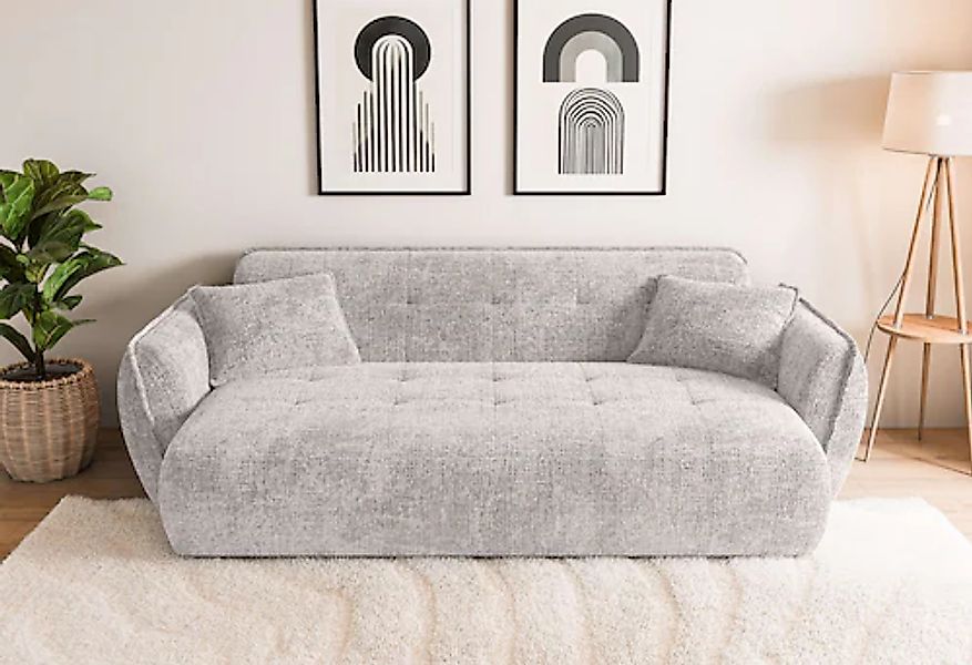 Home affaire Big-Sofa »MIRELDA Design-Sofa mit Steppungen, hoher Sitzkomfor günstig online kaufen