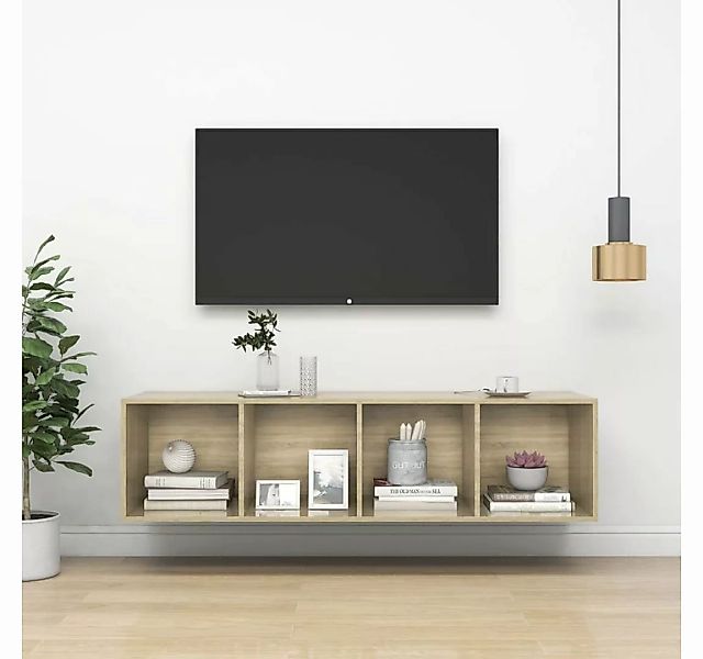 furnicato TV-Schrank TV-Wandschrank Sonoma-Eiche 37x37x142,5 cm Holzwerksto günstig online kaufen
