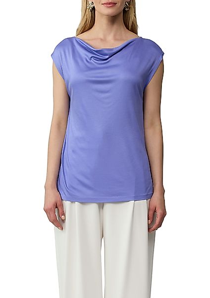 s.Oliver BLACK LABEL T-Shirt mit Wasserfall-Ausschnitt günstig online kaufen