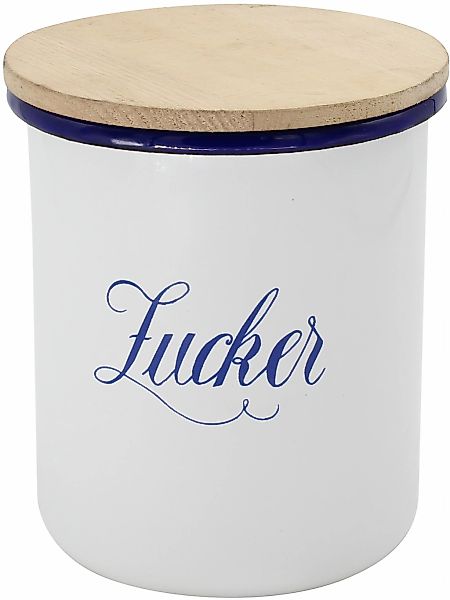 Krüger Zuckerdose "Husum" 1 Stk. tlg. mit Holzdeckel günstig online kaufen