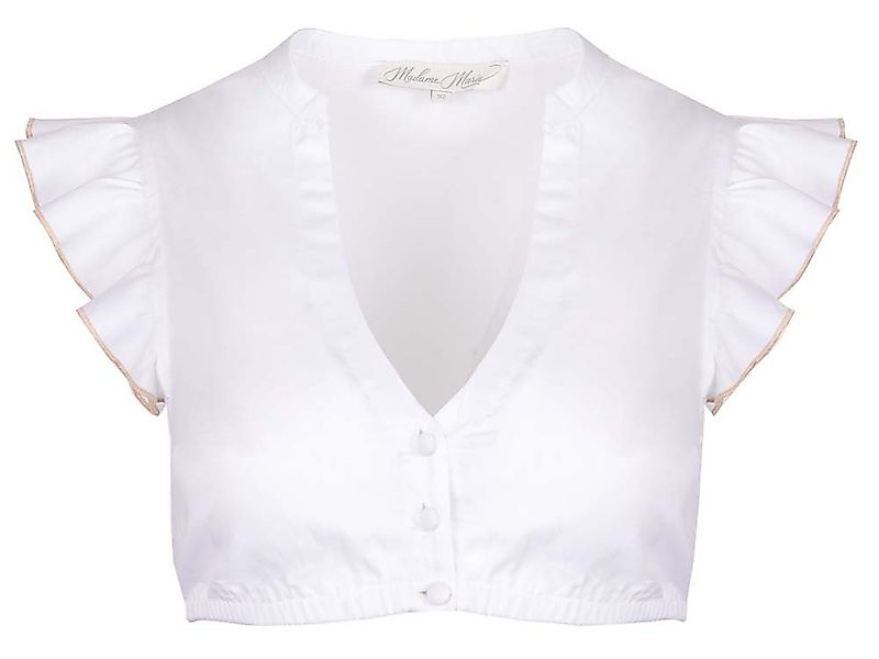 Madame Marie Dirndlbluse Dirndlbluse Lunavea Flügelarm weiß taupe günstig online kaufen