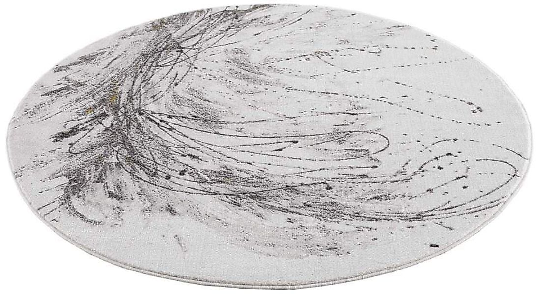 Carpet City Teppich "Chic" rund 11 mm Höhe Kurzflor, Abstrakt, Modern, Weic günstig online kaufen
