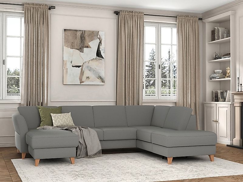 sit&more Wohnlandschaft »Visby U-Form« wahlweise mit Bettfunktion und Staur günstig online kaufen