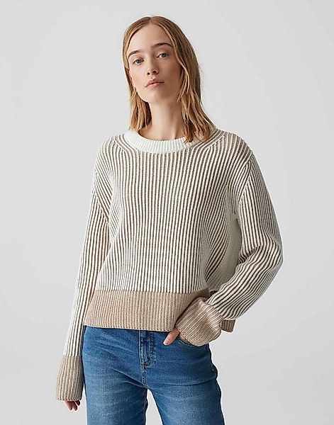 OPUS Strickpullover Strickpullover PAGULA Loose aus Baumwoll Mix günstig online kaufen