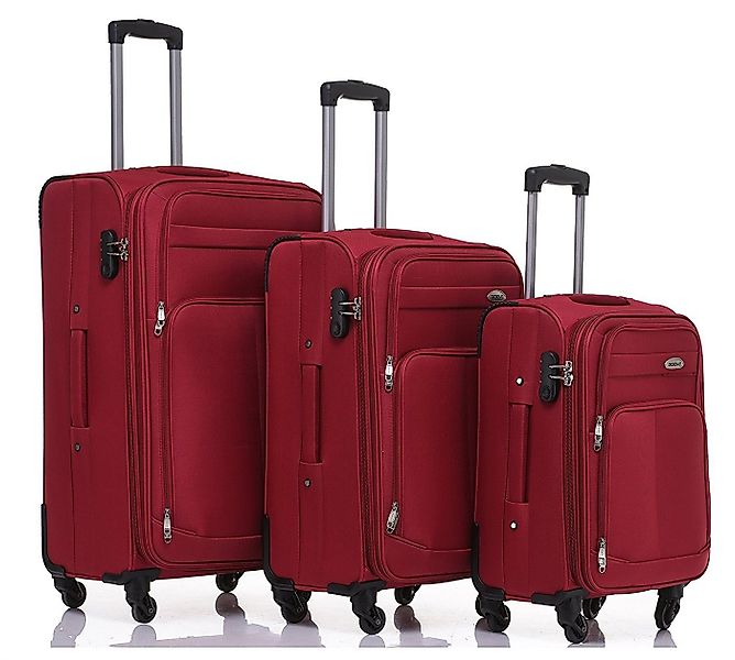 Beibye Trolleyset 3-tlg. mit 4 Rollen u. Dehnfalte div. Farben günstig online kaufen