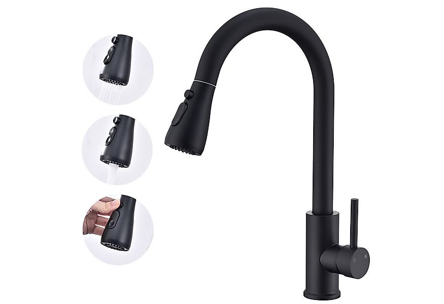 HOMELIVE Spültischarmatur 360° drehen Küchenarmatur Hochdruck Wasserhahn Kü günstig online kaufen