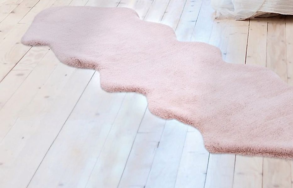 Arte Espina Fellteppich »Rabbit 300«, fellförmig, 35 mm Höhe, Kunstfell, Ka günstig online kaufen