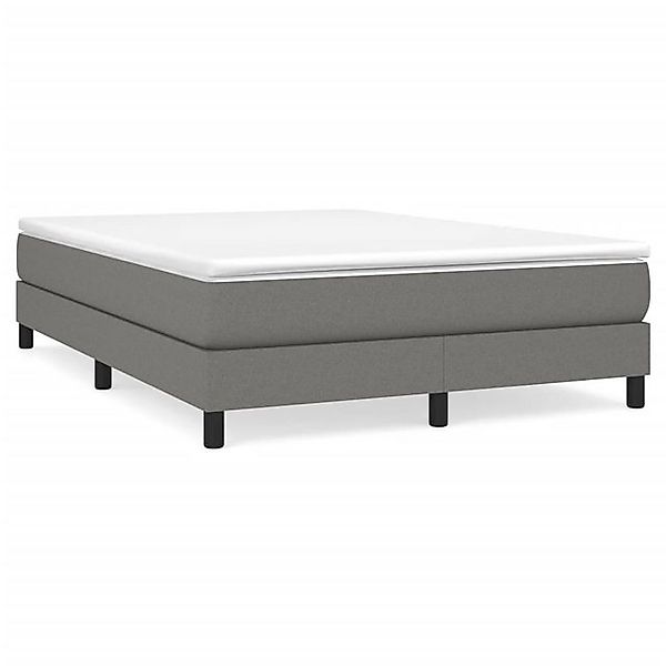 vidaXL Boxspringbett mit Matratze Dunkelgrau 160x200 cm Stoff1398076 günstig online kaufen