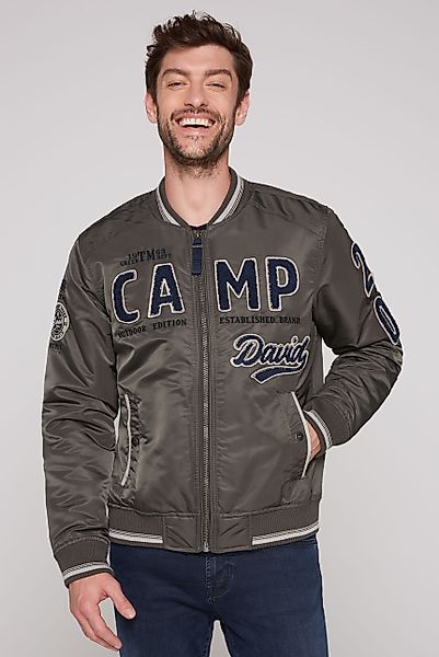 CAMP DAVID Blouson mit großem Frottee-Logo günstig online kaufen