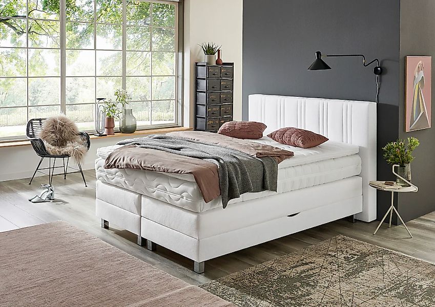 Westfalia Schlafkomfort Boxspringbett wahlweise mit Bettkasten und Topper günstig online kaufen