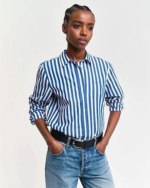 Gant Langarmbluse "REG POPLIN WIDE STRIPED SHIRT", Popeline Bluse mit breit günstig online kaufen