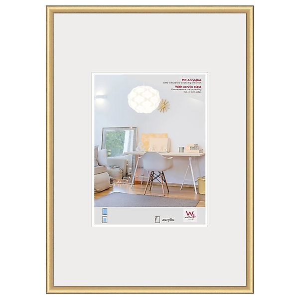 walther design New Lifestyle Kunststoff Bilderrahmen  Kunstglas 40x50 cm Go günstig online kaufen