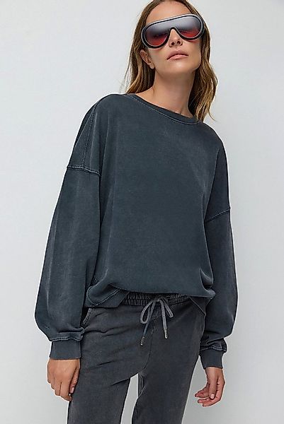 No Matter What Kapuzenpullover Oversize-Sweatshirt mit verwaschenem Effekt günstig online kaufen