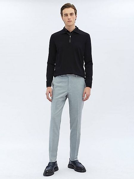 KİP Chinohose Gri Gewebte Slim Fit Klassische Hose günstig online kaufen