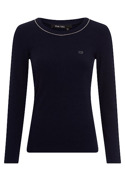 MARC AUREL Langarmshirt mit Schmuckketten-Detail günstig online kaufen