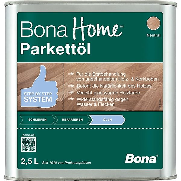 Bona Home Parkett-Öl Neutral 2,5, günstig online kaufen