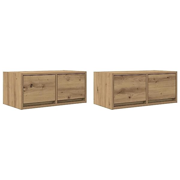 vidaXL TV-Schränke 2 Stk Artisan-Eiche 60x31x25,5 cm Holzwerkstoff 861507 günstig online kaufen