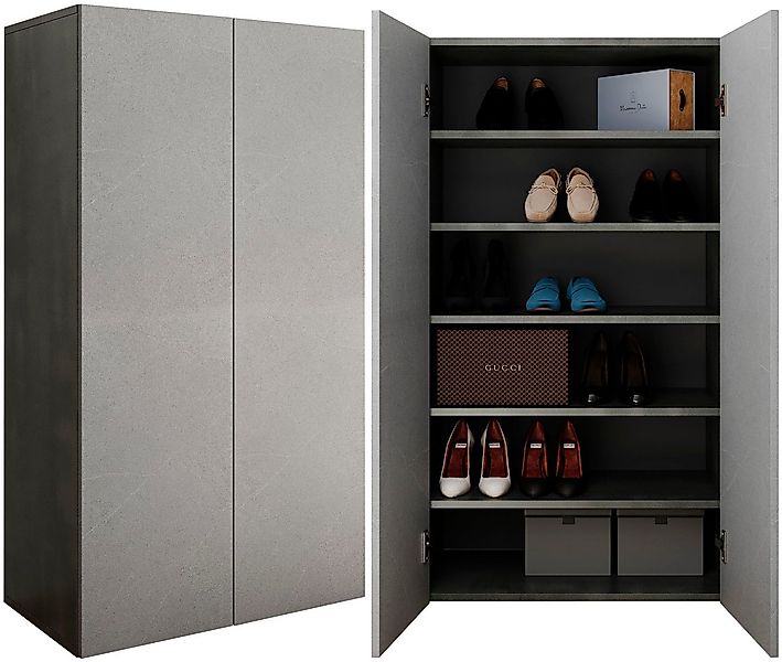 OTTO home Schuhschrank Pratiko Breite 63 cm, Höhe 114 cm, Schuhregal mit 6 günstig online kaufen