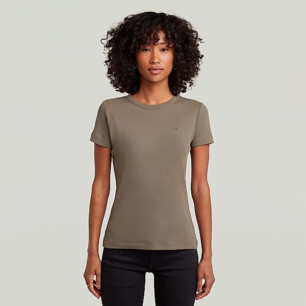 G-STAR T-Shirt "Slim Rib Wmn" in Rundhalsform günstig online kaufen