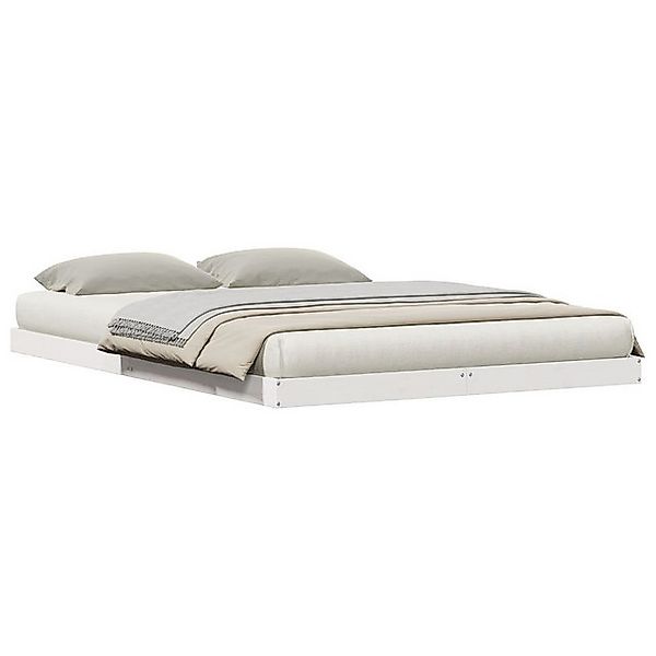 vidaXL Bett Bodenbett 160x210 cm Massivholz Kiefer (1-tlg) günstig online kaufen