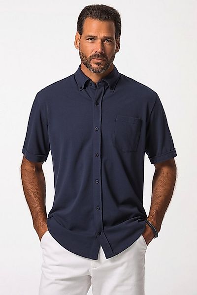 JP1880 Kurzarmhemd Piqué-Hemd FLEXNAMIC® Halbarm Buttondown-Kragen günstig online kaufen