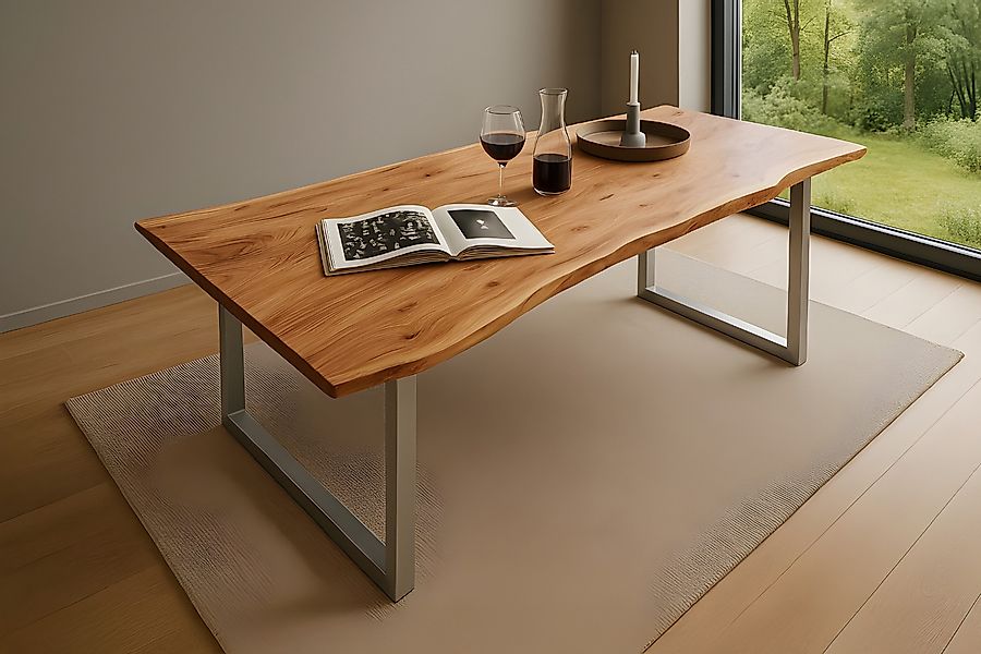 Loreno® Baumkantentisch Quinn, massives Akazienholz, natürliche günstig online kaufen