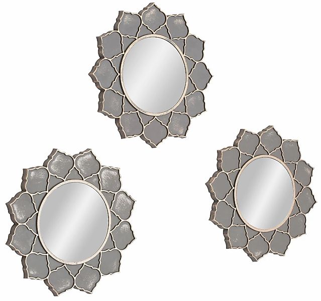 Home affaire Dekospiegel "3tlg. Spiegelset "PAMBU"", (Set, 3 St.), Wandspie günstig online kaufen