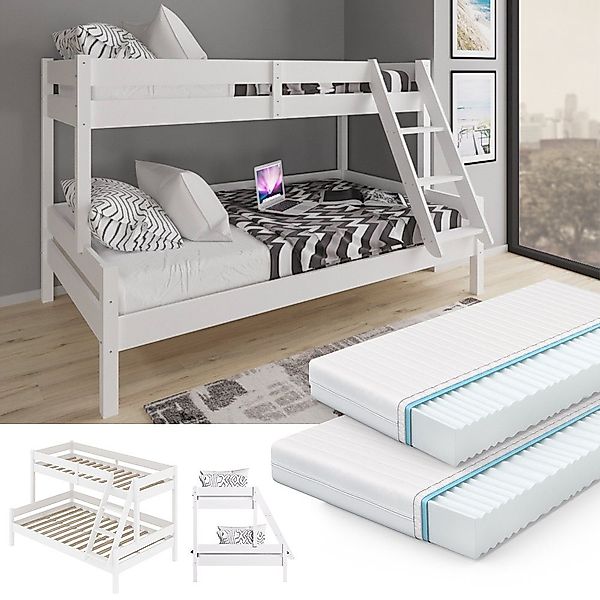VitaliSpa® Etagenbett Everest, Weiß, 140x200 / günstig online kaufen