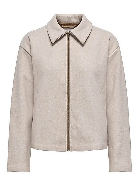 JACQUELINE de YONG Winterjacke Stilvolle Fleece Design Kragen Langarm Jacke günstig online kaufen