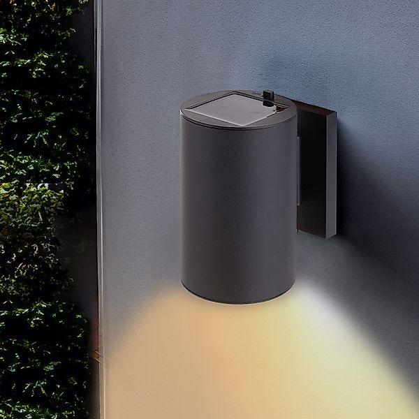 Spetebo LED Außen-Wandleuchte LED Solar Wandlampe günstig online kaufen