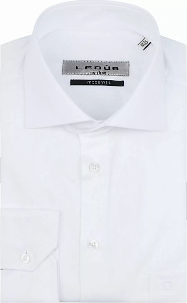 Ledub Hemd Weiß Brusttassche Extra Long Sleeves - Größe 39 günstig online kaufen
