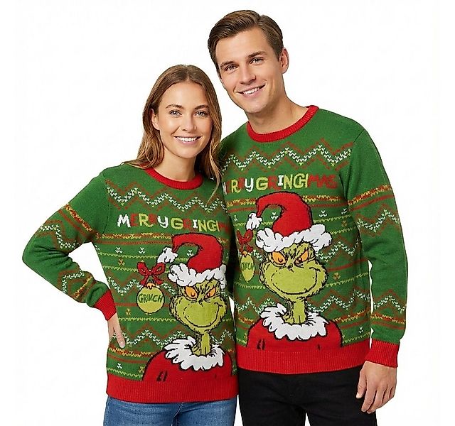 Disney Weihnachtspullover Der Grinch Weihnachtspullover 2025 kuschelig Chri günstig online kaufen