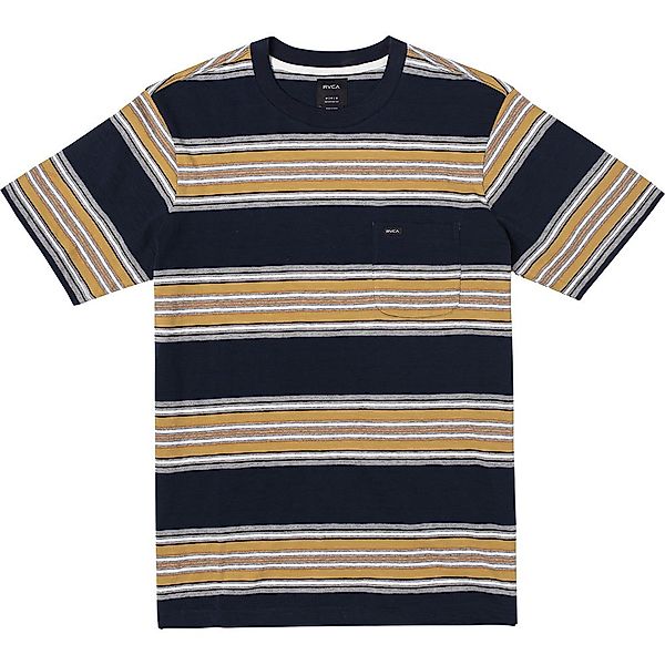 Rvca Fragment Stripe Kurzärmeliges T-shirt M Navy Marine günstig online kaufen