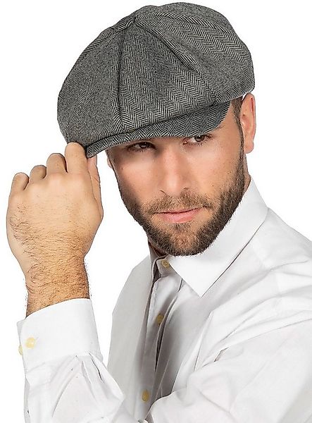 Metamorph Kostüm 20er Jahre Schiebermütze grau, Schicke Schirmmütze für all günstig online kaufen