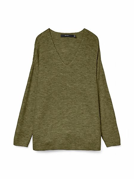 Vero Moda V-Ausschnitt-Pullover "VMCREWLEFILE LS V-NECK BLOUSE NOOS" günstig online kaufen